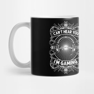 Can't Hear You I'm Gaming Funny Vintage Retro Gamer Gift Headset Mug